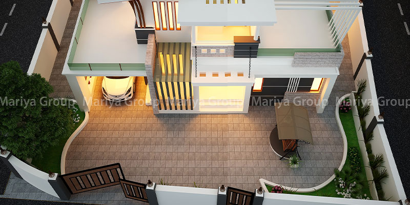 best exterior design of Kerala